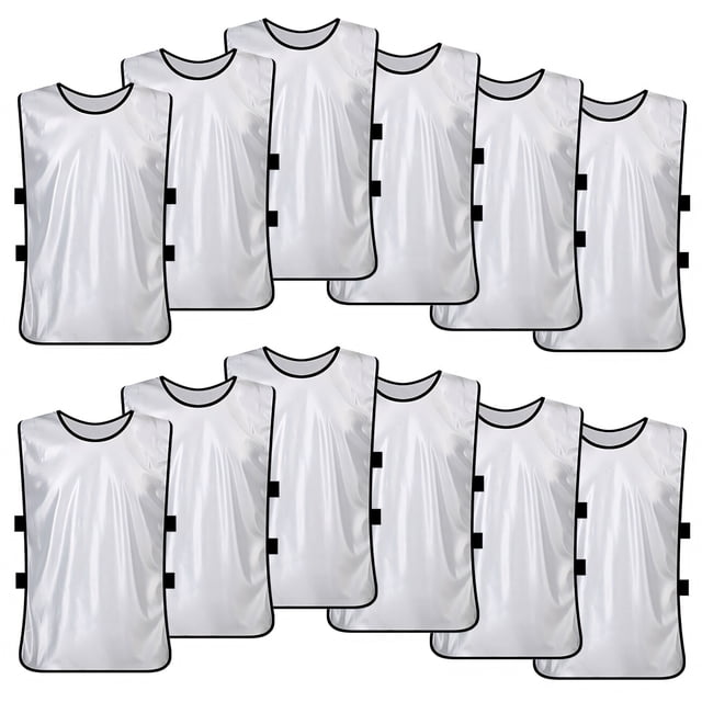 TOPTIE Sets of 12 Blank Training Vest, Soccer Pinnies