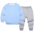 thumbnail image 1 of Boys Outfits Set - Active Two-Piece Sweatshirt and Sweatpants Jogger Pants Ensemble for Kids, 1 of 3