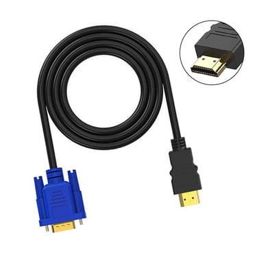 MYG HDMI to VGA Cable, 1080P HDMI Male to VGA Male M/M Video Converter Cord VGA Adapter Compatible w/ HDMI Desktop, Laptop, DVD to 15 Pin D-SUB VGA HDTV Monitor Projector - 3.3Feet