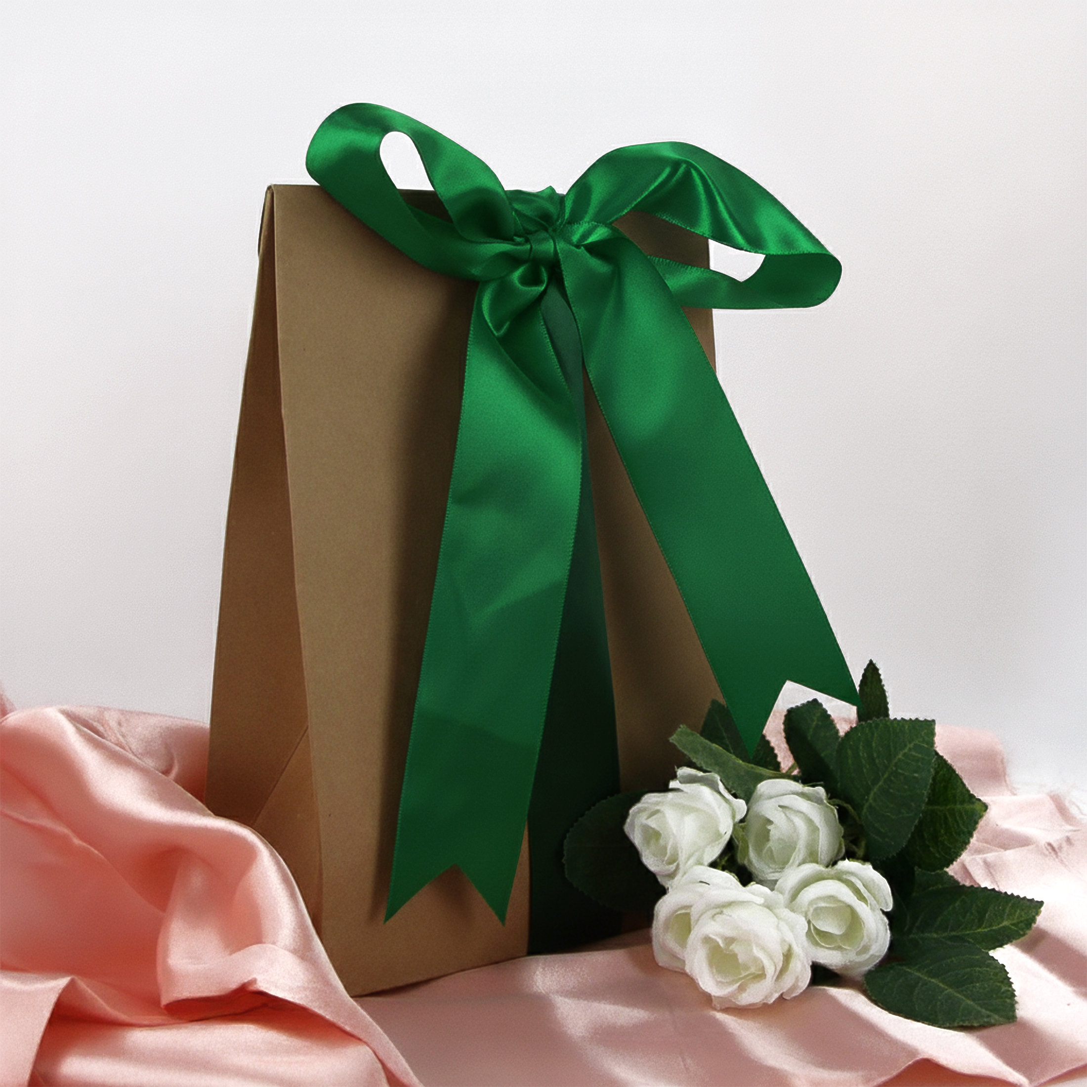 UNIQUE CREATIV Satin Ribbon Forest 38 mm (1.5 in) × 3.65 m (1½ in × 4 yd), 3.66 m (12 ft)