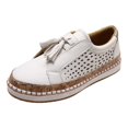 thumbnail image 1 of 2025 Chaussures Décontractées pour Femmes Chaussures à Franges Ajourées pour Femmes Chaussures Décontractées Taille 8 Bout Rond Plates Hautes Chaussures Décontractées pour Femmes Chaussures à Enfiler Chaussures Décontractées pour Femmes Taille 8 Larges Femmes, 1 of 5