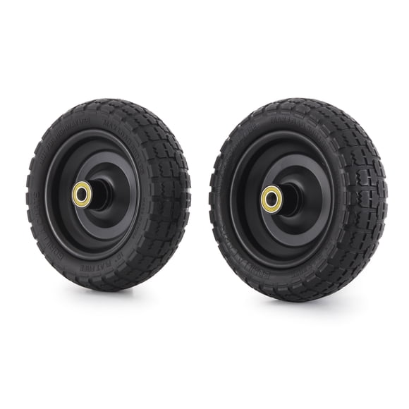 Gorilla Carts Lot de 2 Pneus de Remplacement de 10 Pouces Sans Plat pour Chariots, Diablettes et Plus