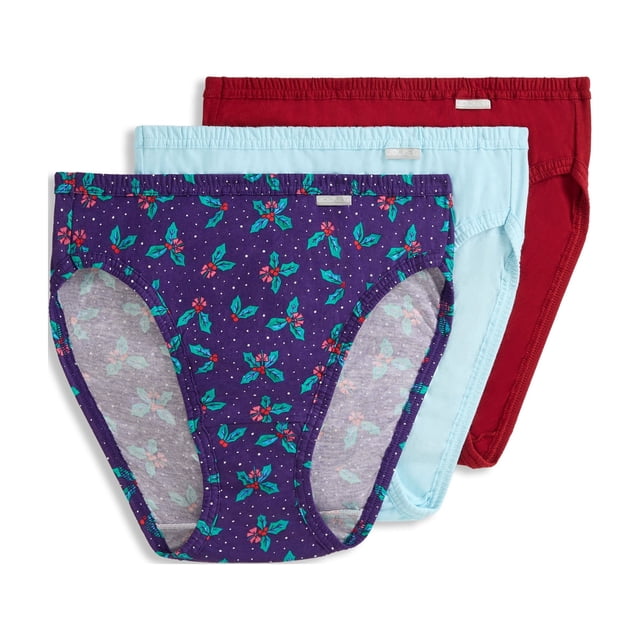 Jockey Femmes 100 % Coton Elance Coupe Française - Lot de 3