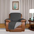 thumbnail image 2 of 2024 Reversible Quilted Sofa Cover  Water Resistant Slipcover Furniture Protector  Washable Couch Cover with Non Slip Foam and Elastic Straps for Kids  Dogs  Pets (Small  Pink/Beige), 2 of 7