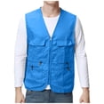 thumbnail image 2 of JDQJBZ Débardeurs pour Hommes sous-Maillots Couleur Unie Col Ras du Cou Hauts d'Été, 2 of 5
