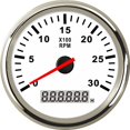 thumbnail image 1 of 85mm Marine Tachometer 3000 4000 6000 RPM Tacho Meter Gauge Red Backlight With LCD Hour Meter For Car Boat Truck Auto 12V/24V ,Wide Applicability, 1 of 7