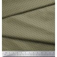 thumbnail image 2 of Soimoi Green Poly Georgette Fabric Flower Geometric Printed Craft Fabric by the Yard 52 Inch Wide, 2 of 3