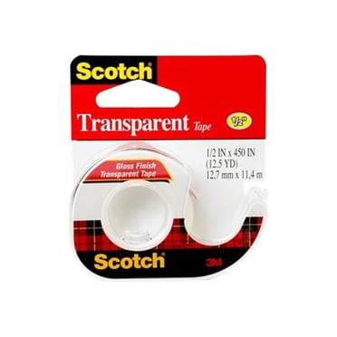 Scotch 144 - Dispenser with office tape - hand held - 0.5 in x 37 ft - clear tape