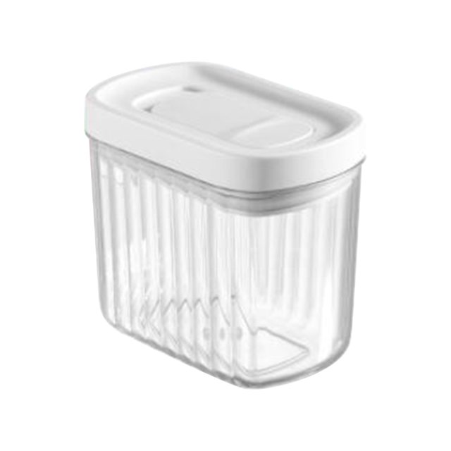 Plastic Food Storage Box with Airtight Seal for Kitchen Cereals Snacks and Dry Goods – 550 ml or 850 ml Capacity, Stackable Design