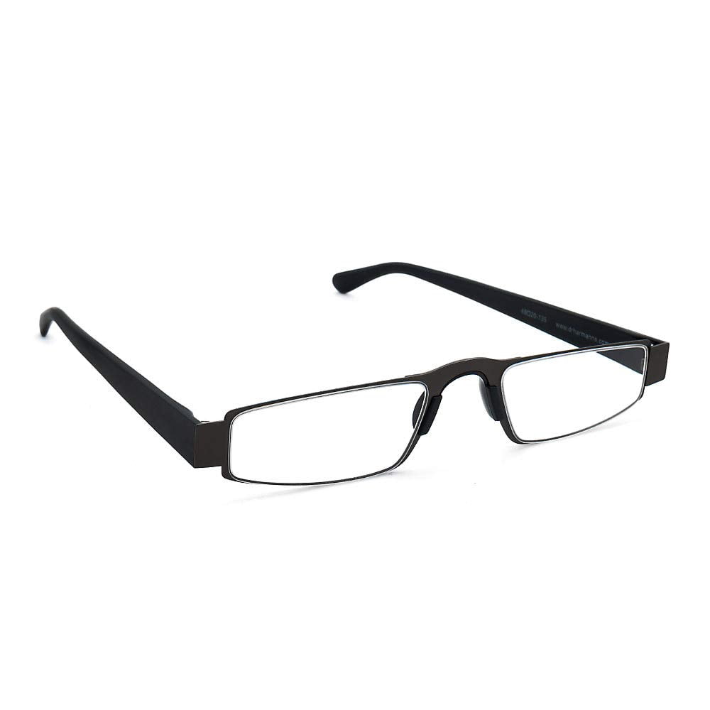 I-Mag Executive Slim Metal Reading Glasses with Slide Open Hard Case (1.50, Black)
