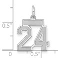 thumbnail image 2 of Pendentif Breloque en Argent Sterling 925 Numéro 24, 2 of 6