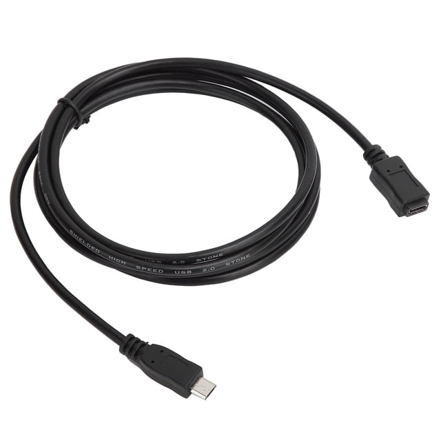 Micro USB Male To Female Cable, Durable 1.5m Length ABS 5 Core Wires Male To Female Extension Cable For Tablet For Mobile Phone