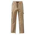 thumbnail image 3 of Kcodviy Pantalon de Randonnée Sportif de Rue pour Homme, Coupe Ajustée, Poche, Bouche de Pied, Taille 13, Cordon à la Taille, Laçage, Pantalon Cosplay, Patchwork, Ruban, Standard Tissé, Pantalon de Travail Mince pour Homme, Pantalon Cargo, 3 of 4