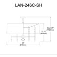 thumbnail image 2 of Lustre Dainolite LAN-246C-VB-BK Vintage Bronze, 2 of 3