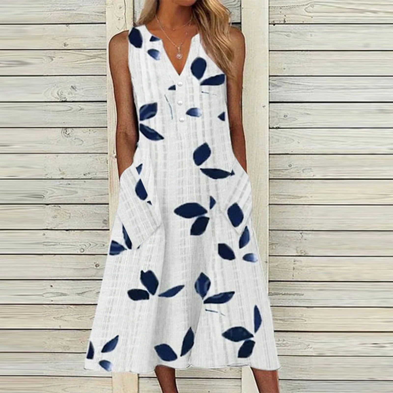 TIMIFIS Robe T-Shirt Décontractée d'Été pour Femmes, Robe Évasée Soleil, Couvre-Maillot de Bain de Plage ummer