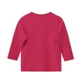thumbnail image 4 of Plebaso Garçons Filles T-Shirts à Manches 3/4 Col Rond Blouse T-Shirt Basique Hauts Décontractés Unis T-Shirts Légers, 4 of 5