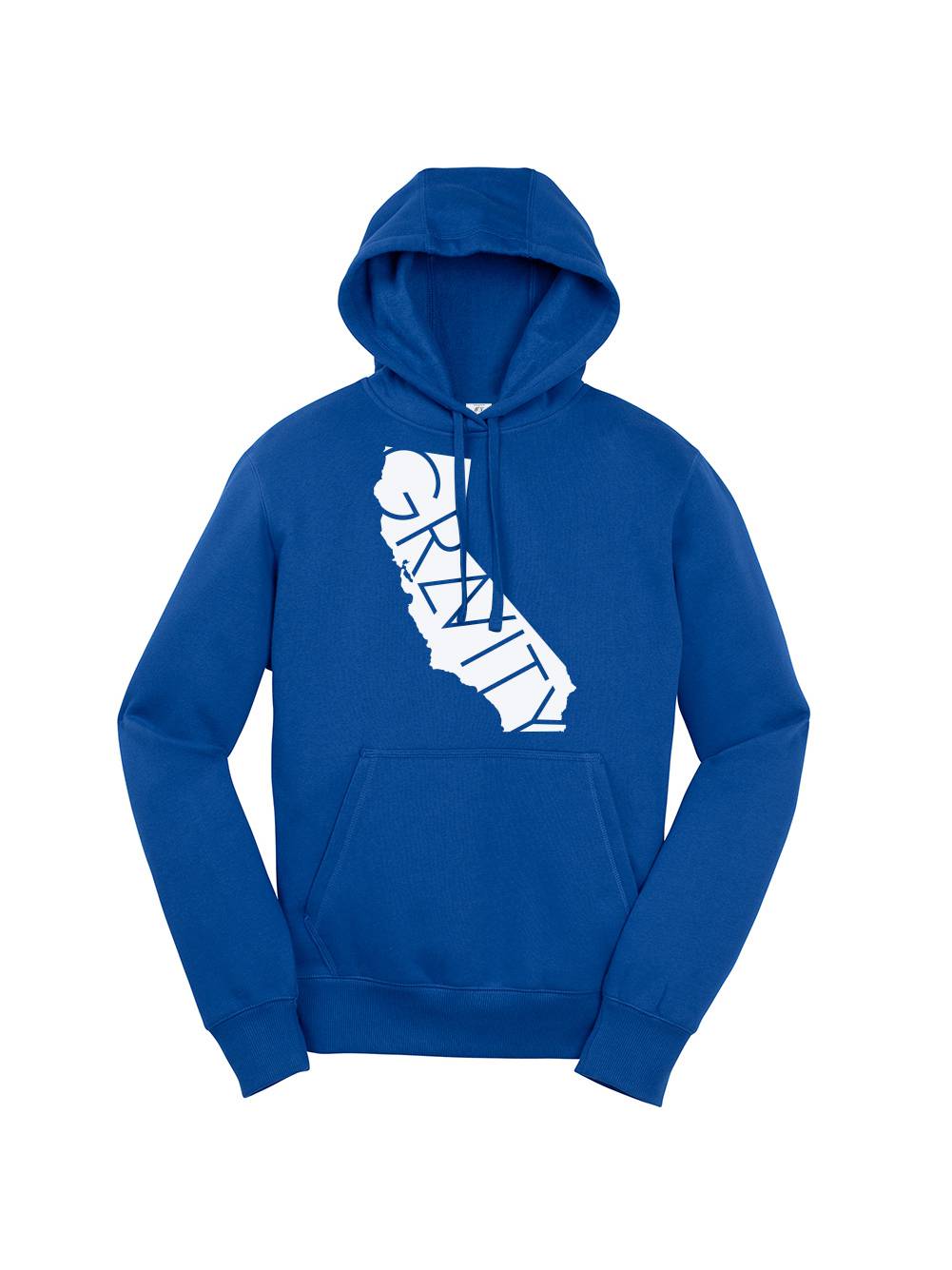 Gravity Trends Cali Chandail à Capuche - Logo Blanc - Royal - 2TG