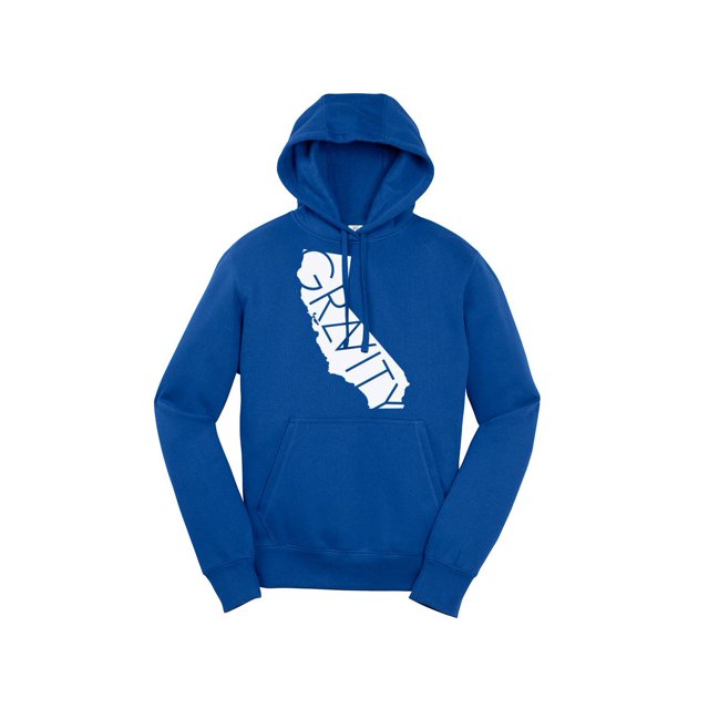 Gravity Trends Cali Chandail à Capuche - Logo Blanc - Royal - 2TG