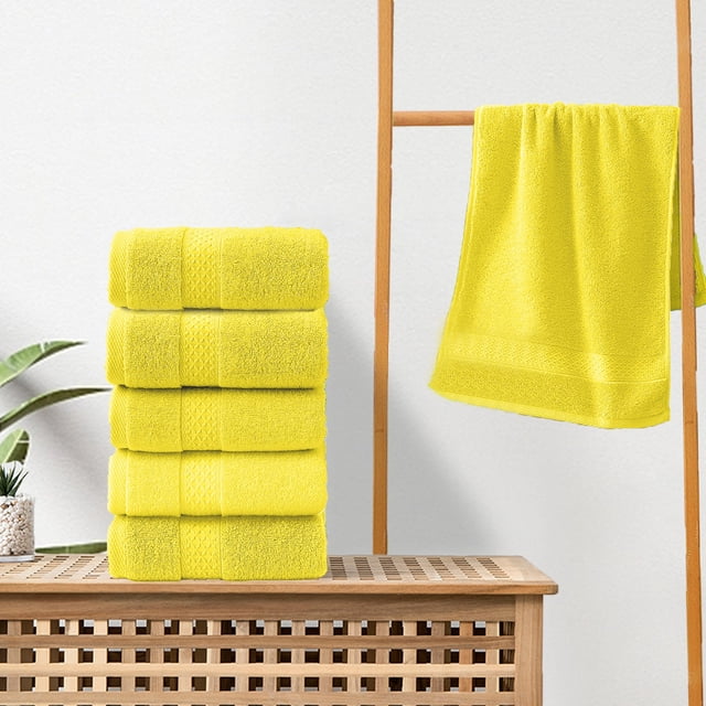 RXIRUCGD Cotton Broken Jacquards Multi Color Soft Absorbent Household Towels Washcloths