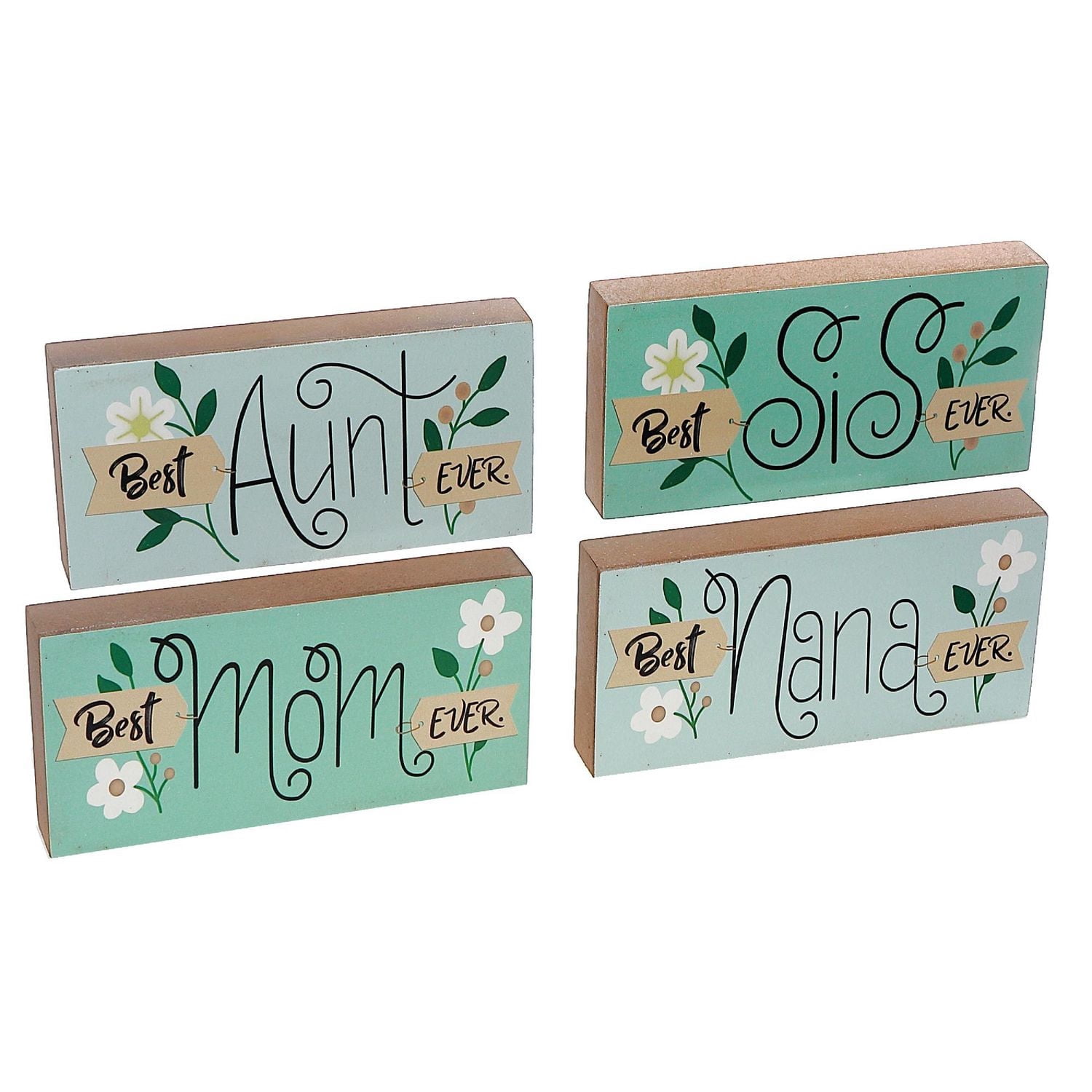 Mdf Rectange Table Blocs Famille Inspired - Ensemble De 4