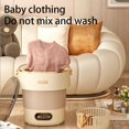 thumbnail image 3 of WIFKLSIIPG Portable Washing Machine15L Collapsible Mini Washer with 3 Cleaning Modes Drain Small Foldable Laundry Machine for Travel Camping Dorms RVs Kids Clothes Underwear Socks, 3 of 8