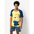 thumbnail image 1 of Minion Pyjama Ensemble 2 Pcs pour Hommes - Manches Courtes - TP-TG, 1 of 3
