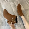 thumbnail image 1 of LSLJS Bottes pour Femmes Rétro Épaisses Heel High Heel Chaussures Bottes Grande Taille Bottes à Fermeture Éclair, Bottines et Bottes pour Femmes, Bottes pour Femmes, 1 of 7