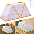 thumbnail image 1 of Sale Today Clearance! Foldable Plant Protection Hood Cover, PVC Frost Protection for Plants, Raised Bed Cover with Ground Nails, Garden Plant Protection Aid, 1 of 9