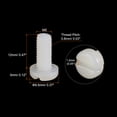 thumbnail image 2 of Unique Bargains Nylon Machine Screws, M5x12mm Slotted Pan Head Fasteners Bolts, White 50Pack, 2 of 4