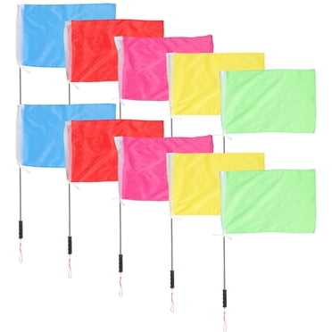 1 Set of Professional Flagpole Wear-resistant Flag Pole Portable Flag Stick Guiding Flag