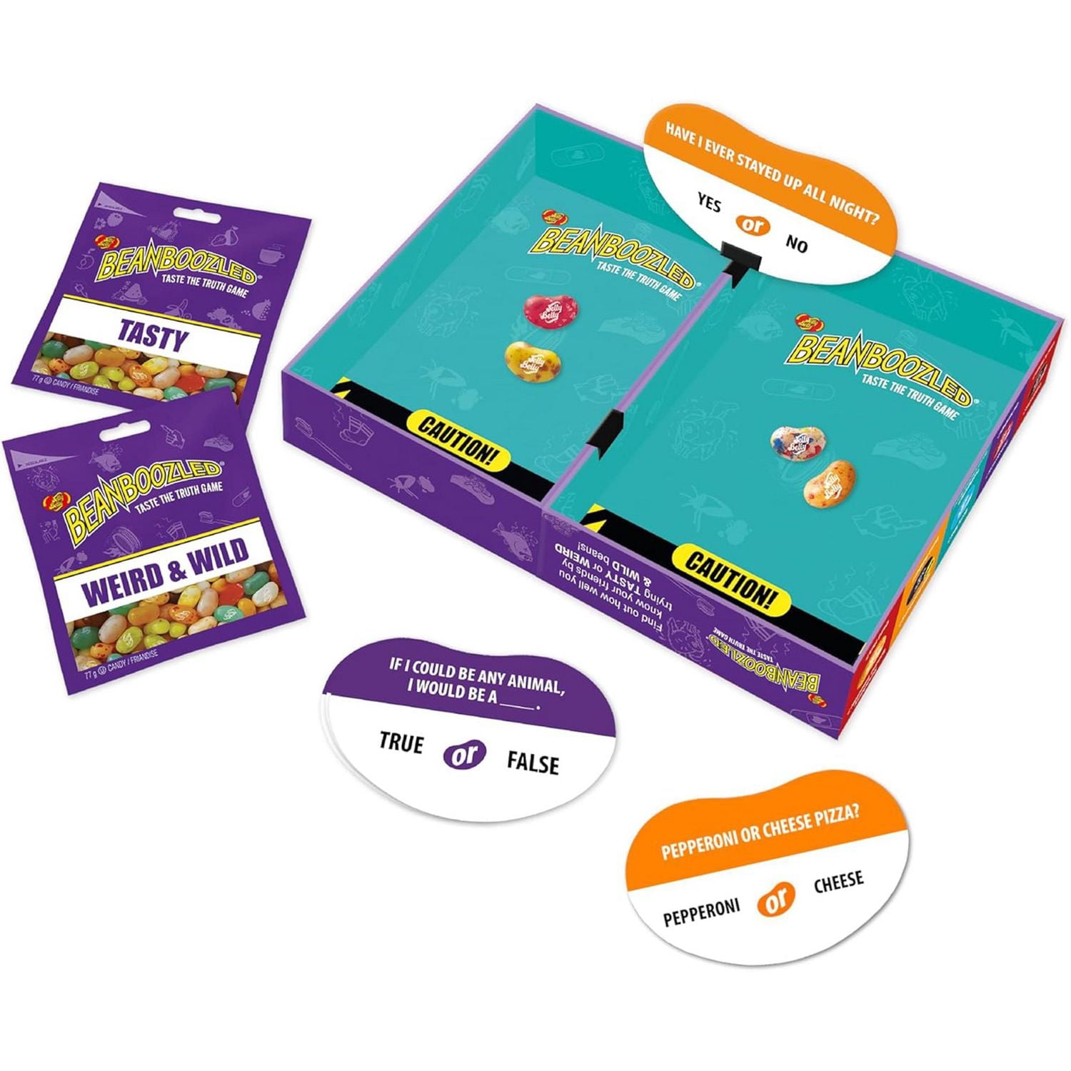 Asmodee - Wilder Toys - Beanboozled: Taste the Truth - Jeu d'Ambiance - Jeu Amusant en Famille ou Entre Amis - Jelly Belly - 2 Joueurs et Plus - À partir de 8 ans - Anglais