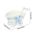 thumbnail image 3 of Imitation Vines Weaving Basket - Small Cart Sugars And Fruit Basket - Multi Functional Storage Basket - Home/Wedding Decoration, 3 of 6