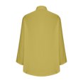 thumbnail image 5 of Timegard Chemises pour Femmes en Coton et Lin à Boutons, Col à Revers, Blouse à Manches 3/4, Hauts d'Automne avec Poches, 5 of 5
