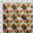 thumbnail image 3 of oneOone Velvet Green Fabric Writing Abstract Texture With Text Sewing Material Print Fabric By The Yard 58 Inch Wide, 3 of 4