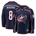 thumbnail image 1 of Zach Werenski Columbus Blue Jackets NHL Fanatics Breakaway Home Jersey, XX-Large, 1 of 2