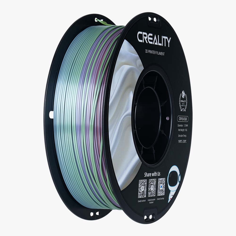 Filament Creality CR-PLA Rainbow 1,75 mm, 1 kg, soie arc-en-ciel