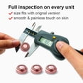 thumbnail image 5 of DAMAIE Facial Hair Remover Replacement Blade Heads, 18K Rose Gold Plated Replacement Heads 3pcs, 5 of 5