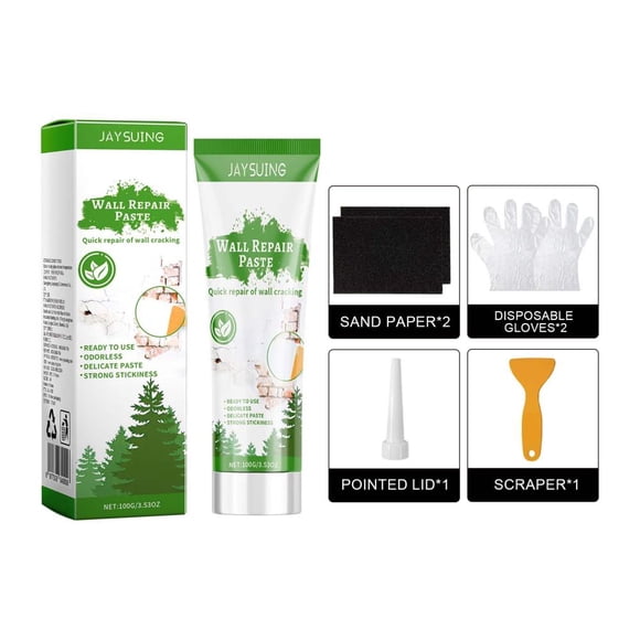 Feltree Wall Patching Paste Wall Hole Wall Cracked Nail Eye Repair Wall Paint White Household Repair Wall 150g