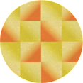 thumbnail image 1 of Ahgly Company Tapis d'Intérieur Ronds Lavables à la Machine, Style Transitionnel, Jaune Audacieux, 7 Pieds Rond, 1 of 7