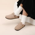 thumbnail image 2 of Kidmi Women‘s Platform Clogs Slippers Cork Insole Mens Mules And Clogs with Arch Support Strap Adjustable Buckle Beach Slides tzw, 2 of 7