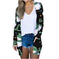 thumbnail image 2 of Cardigans Légers pour Femmes Manteau Imprimé Mode Manches Longues Cardigan Blouse Décontractée Ample en Liquidation, 2 of 6