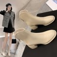 thumbnail image 1 of Styesk Boots for Women Winter Thick Bottom Boots Female Boots But Knee Thin Within The High Boots Water Proof Boots Round Toe Rider Boots Work Boots for Women, 1 of 7