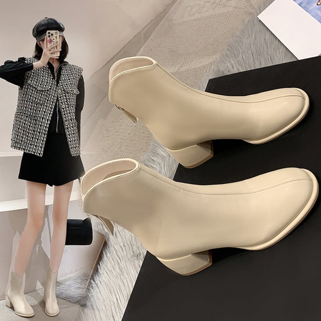 Styesk Boots for Women Winter Thick Bottom Boots Female Boots But Knee Thin Within The High Boots Water Proof Boots Round Toe Rider Boots Work Boots for Women