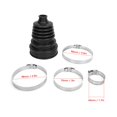 thumbnail image 3 of CV Boot Cover, Car Universal Silicone CV Axle Boot Dust Cover Ball Head Constant Speed Round Clamp Kit, 3 of 8