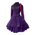 thumbnail image 1 of Kcodviy Robe pour Femme Style Rétro Robe Gothique Femme Couleur Unie Manches Trompette Robe Gothique pour Femme Longue Robe de Princesse, 1 of 4