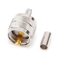 thumbnail image 2 of 10PCS UHF Male PL259 Plug Crimp RG58/142 LMR195 RG400 Screwed Coupling Connector, 2 of 3