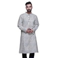 thumbnail image 3 of Atasi Kurta Imprimé pour Hommes Col Mandarin Popeline de Coton Kurta Chemise Décontractée, 3 of 7