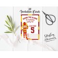 thumbnail image 3 of Darling Souvenir White Birthday Invitation Card 28 Pcs Fill or Write In Blank Invites Printable Party Supplies 5 x 7 Inches, 3 of 5