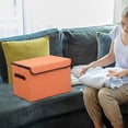 thumbnail image 4 of EGNMCR Closet Organizers and Storage,Organization and Storage, Larger Storage Cubes Foldable Storage Box With Lid, Storage Bin Organizer Basket With Sturdy Handles For Closet Storage baskets, 4 of 6