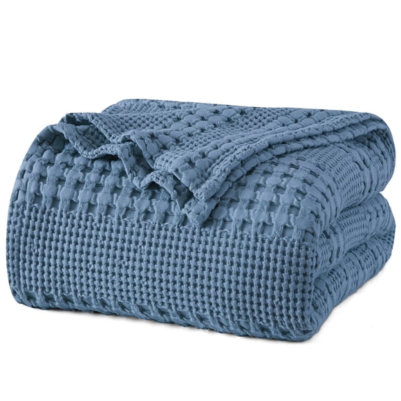 PHF Couverture Gaufrée 100 % Coton Format Grand Lit pour Lit, Douce, Légère et Respirante, Confort Toutes Saisons, Couverture Esthétique de Luxe 300 G/m2 pour la Maison
